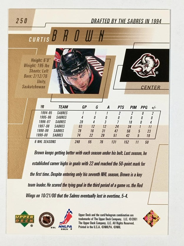 2000-01 Upper Deck #250 Curtis Brown
