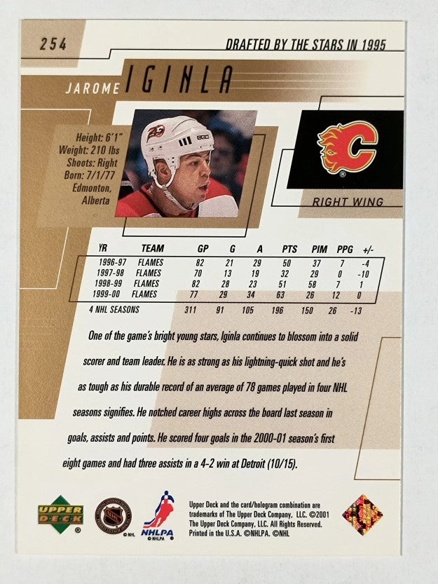 2000-01 Upper Deck #254 Jarome Iginla