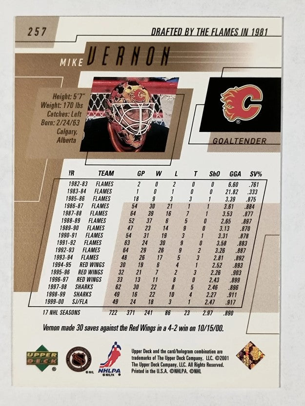 2000-01 Upper Deck #257 Mike Vernon