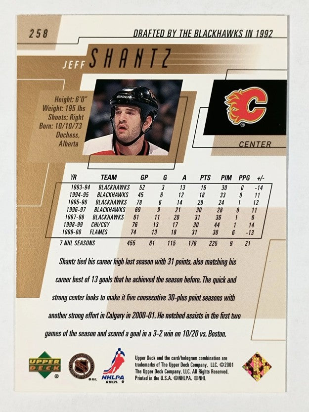 2000-01 Upper Deck #258 Jeff Shantz