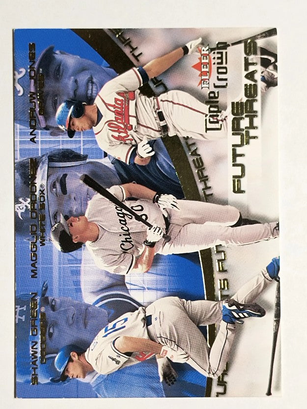 2001 Fleer Triple Crown Future Threats Magglio Ordonez/Shawn Green/Andruw Jones