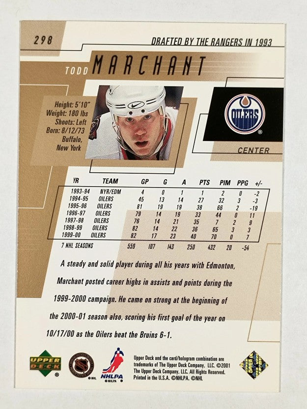2000-01 Upper Deck #298 Todd Marchant