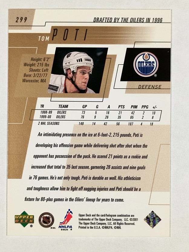 2000-01 Upper Deck #299 Tom Poti