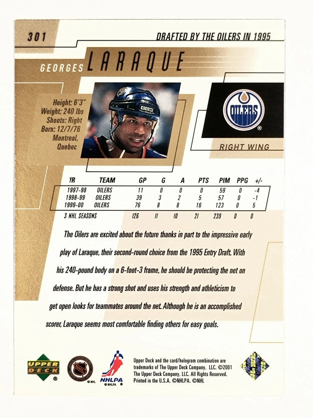2000-01 Upper Deck #301 Georges Laraque