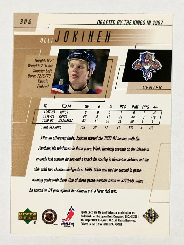 2000-01 Upper Deck #304 Olli Jokinen