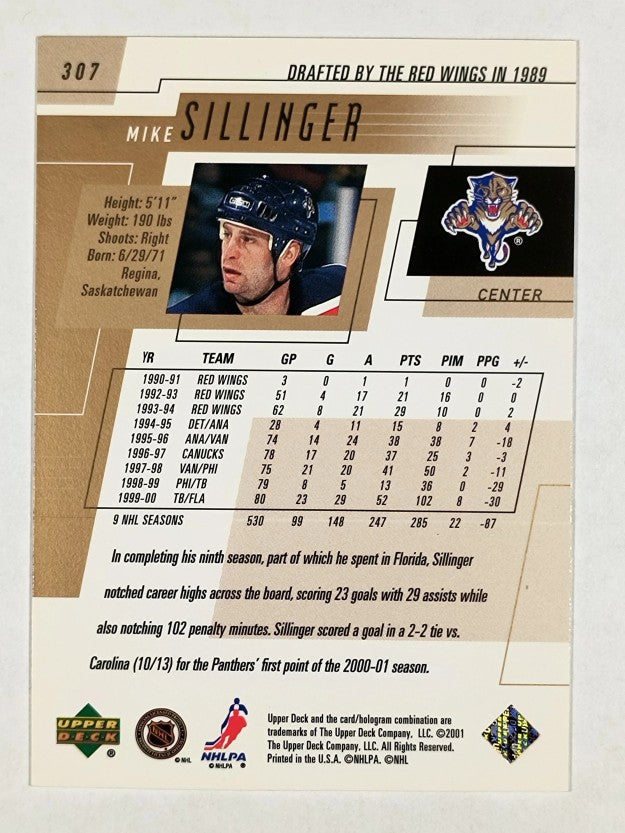 2000-01 Upper Deck #307 Mike Sillinger