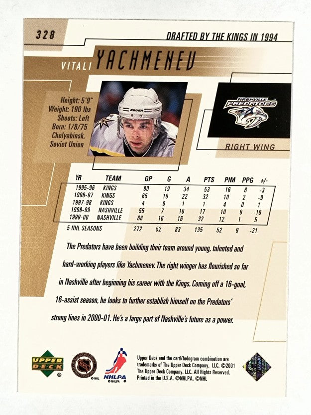 2000-01 Upper Deck #328 Vitali Yachmenev