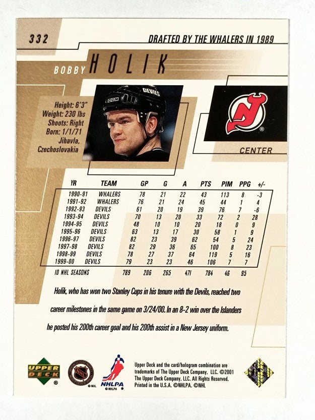 2000-01 Upper Deck #332 Bobby Holik