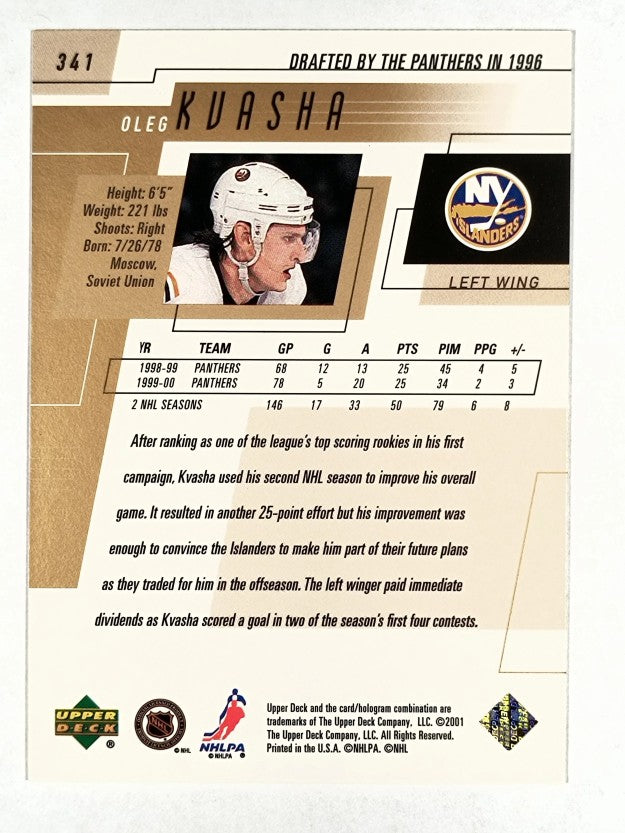 2000-01 Upper Deck #341 Oleg Kvasha