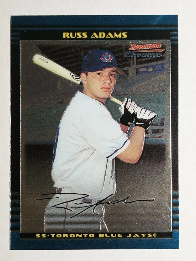 2002 Bowman Chrome Draft #14 Russ Adams RC