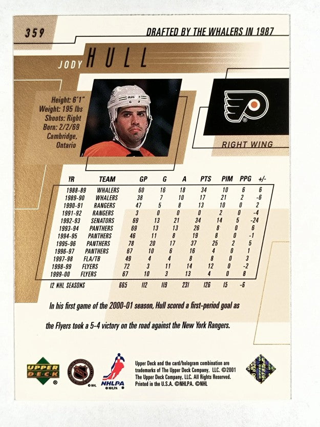 2000-01 Upper Deck #359 Jody Hull