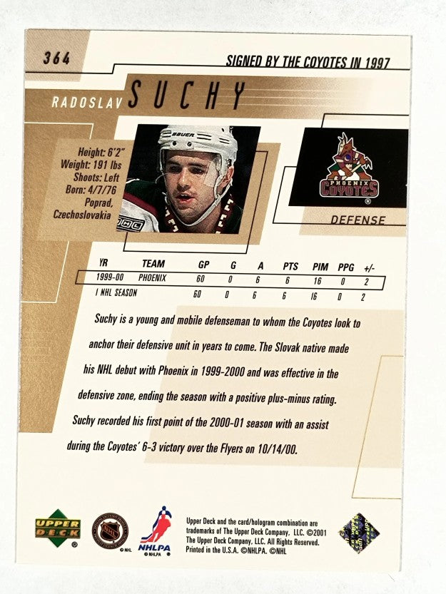 2000-01 Upper Deck #364 Radoslav Suchy