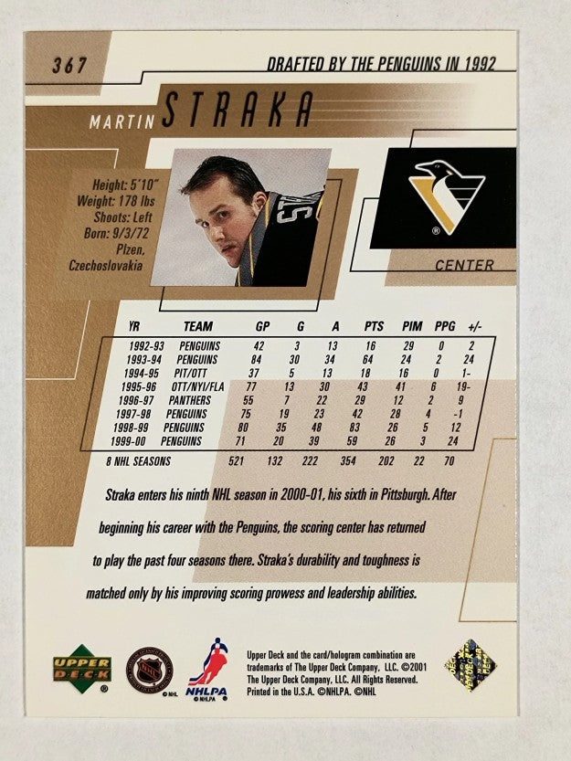 2000-01 Upper Deck #367 Martin Straka