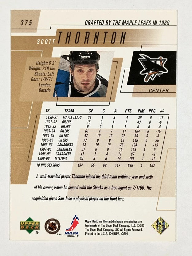 2000-01 Upper Deck #375 Scott Thornton