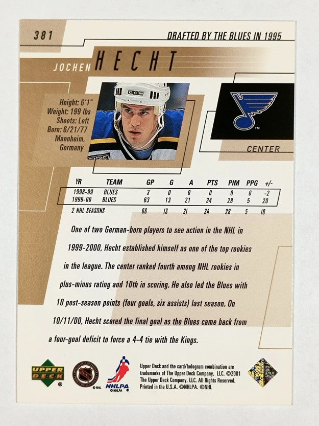 2000-01 Upper Deck #381 Jochen Hecht
