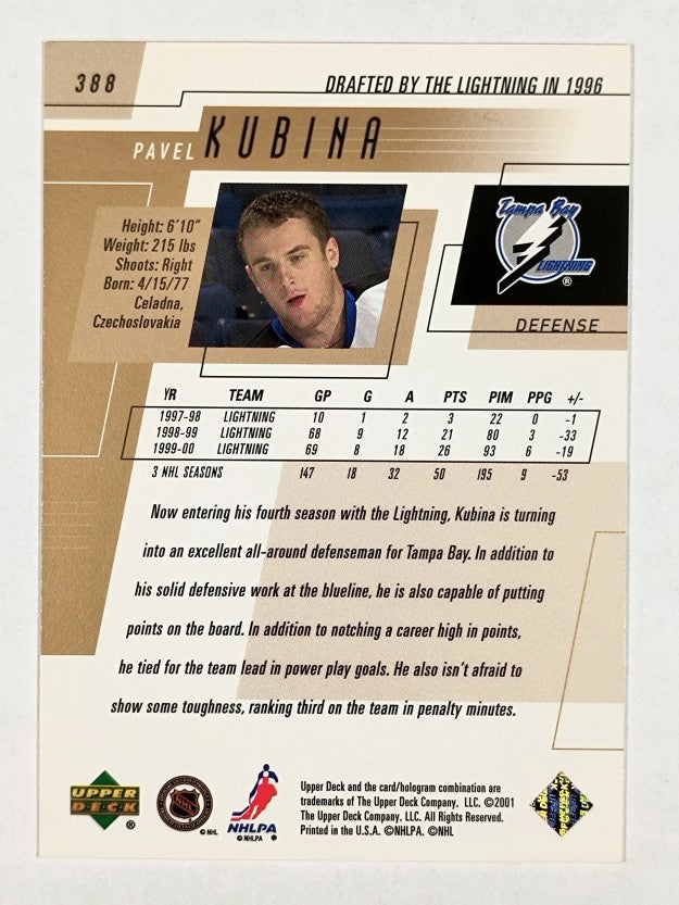 2000-01 Upper Deck #388 Pavel Kubina