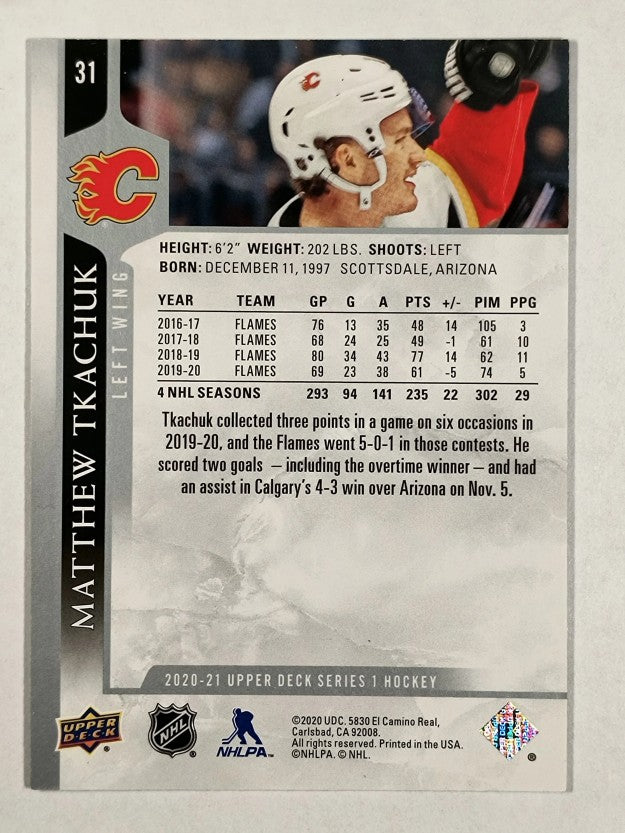 2020-21 Upper Deck #31 Matthew Tkachuk