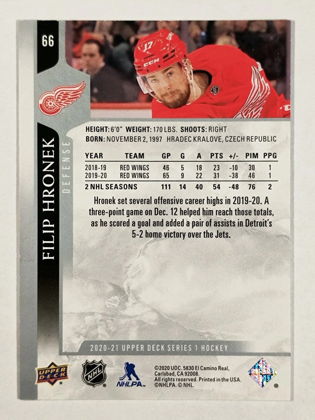 2020-21 Upper Deck #66 Filip Hronek