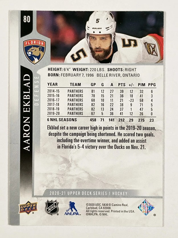 2020-21 Upper Deck #80 Aaron Ekblad