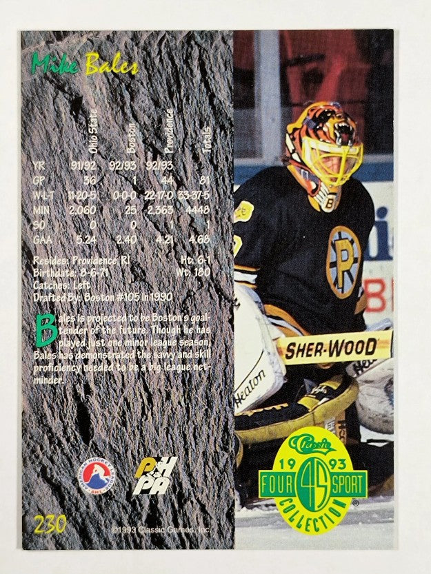 1993 Classic Four Sport #230 Mike Bales
