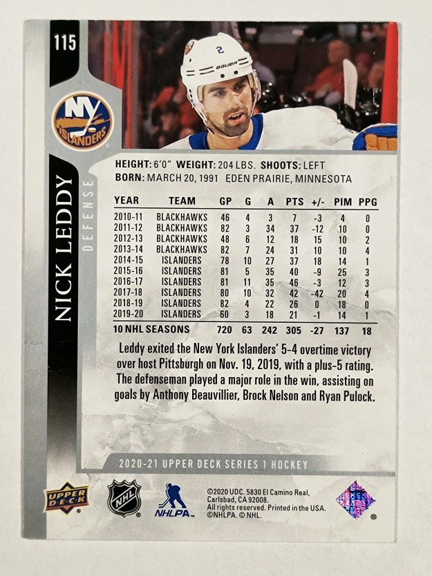 2020-21 Upper Deck #115 Nick Leddy