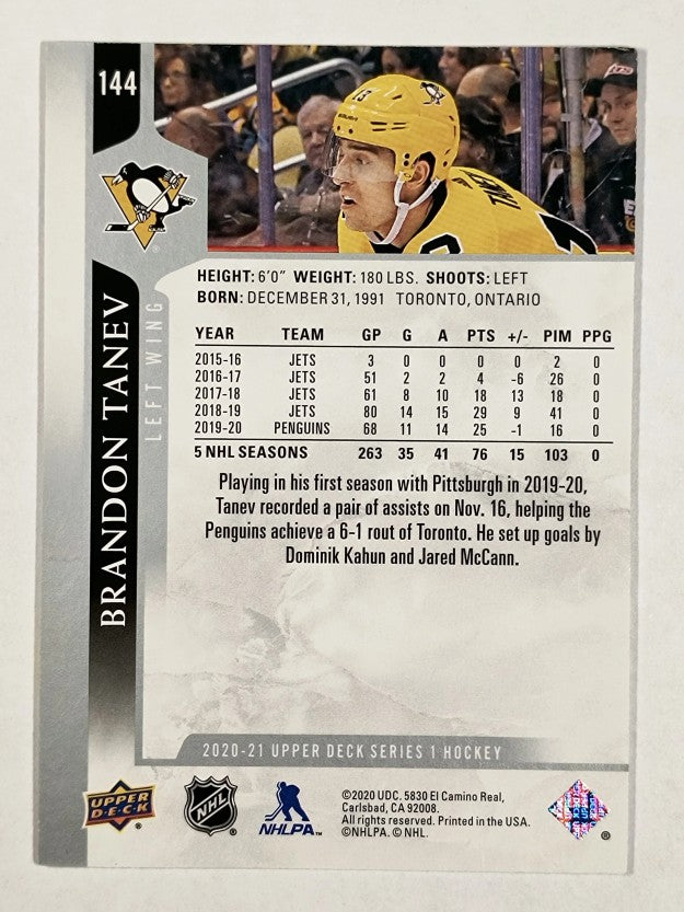 2020-21 Upper Deck #144 Brandon Tanev
