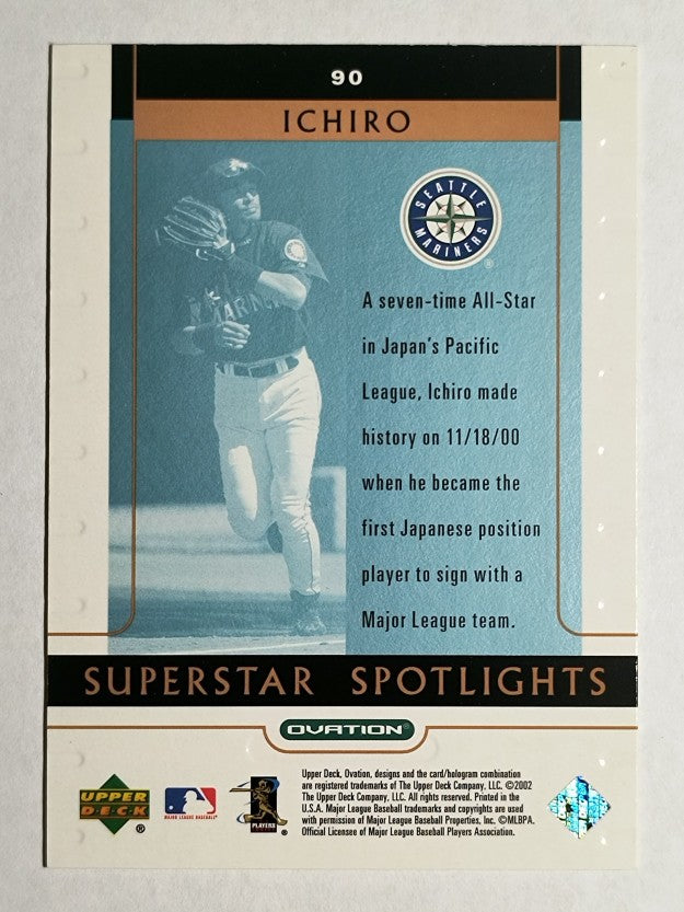 2002 Upper Deck Ovation #90 Ichiro Suzuki SS
