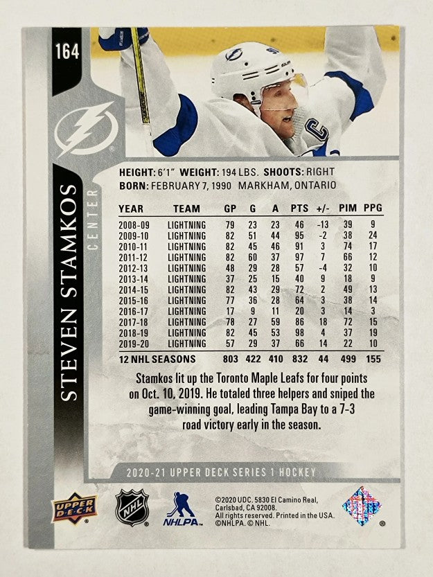 2020-21 Upper Deck #164 Steven Stamkos