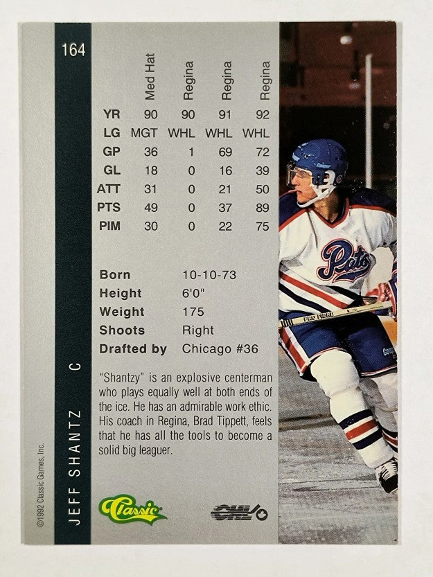 1992 Classic Four Sport #164 Jeff Shantz