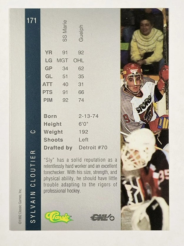 1992 Classic Four Sport #171 Sylvain Cloutier
