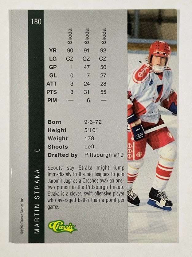 1992 Classic Four Sport #180 Martin Straka