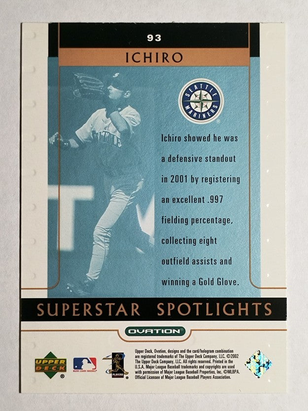 2002 Upper Deck Ovation #93 Ichiro Suzuki SS