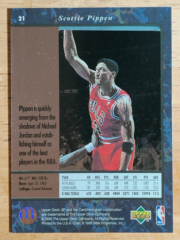 1995-96 SP #21 Scottie Pippen