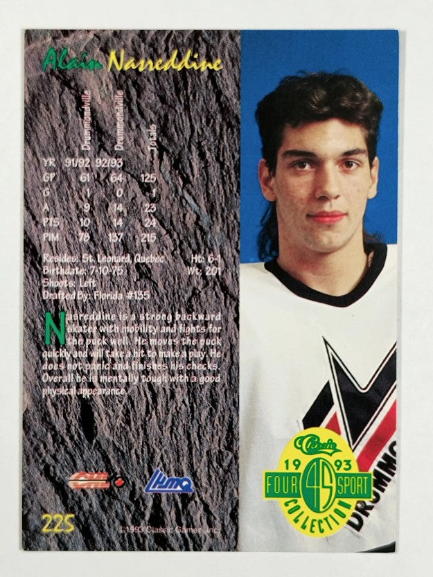 1993 Classic Four Sport #225 Alain Nasreddine
