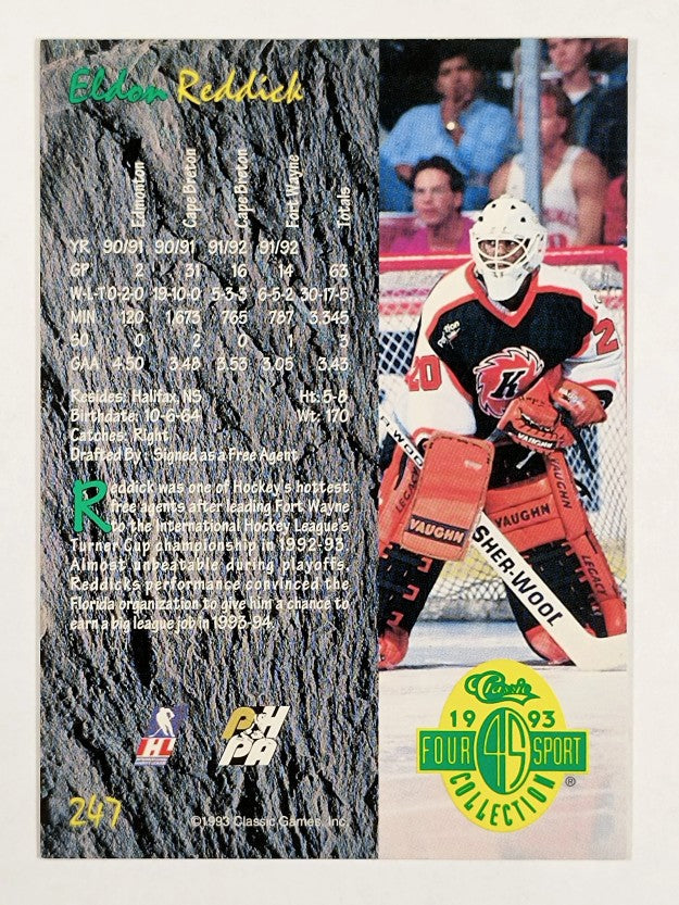 1993 Classic Four Sport #247 Eldon Reddick