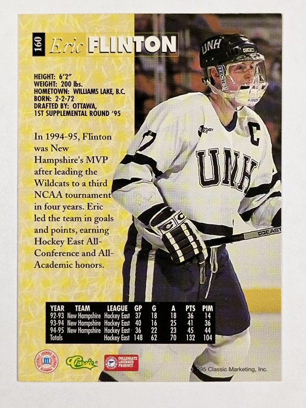 1995 Classic Five Sport #160 Eric Flinton