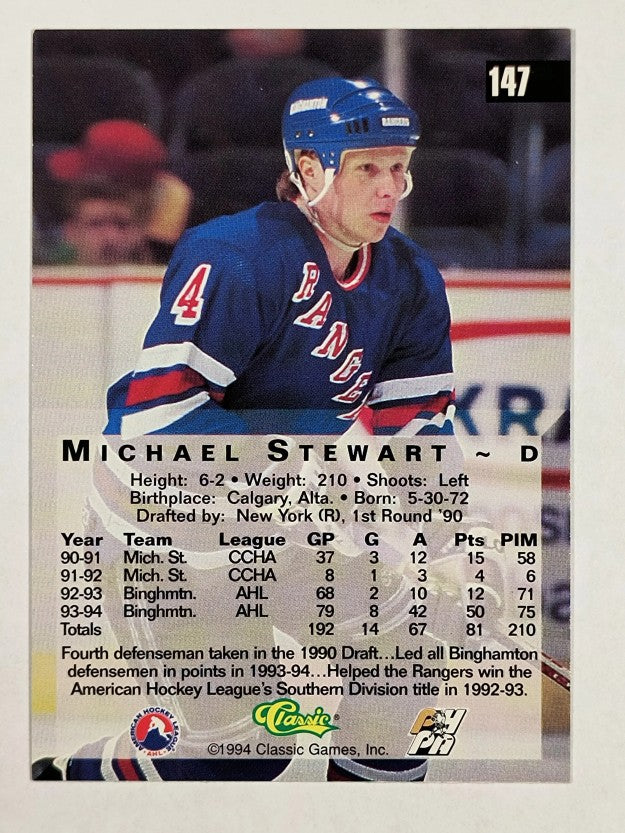 1994 Classic Four Sport #147 Michael Stewart