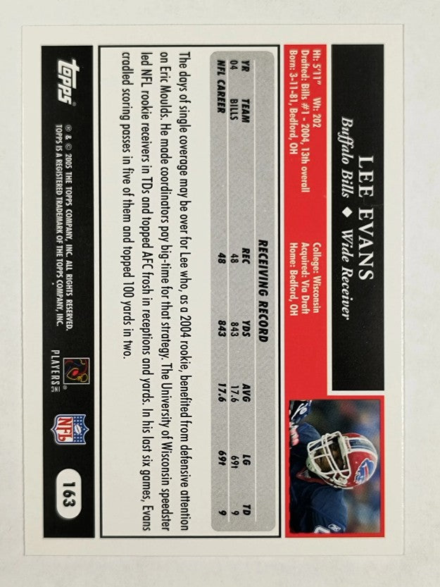 2005 Topps #163 Lee Evans