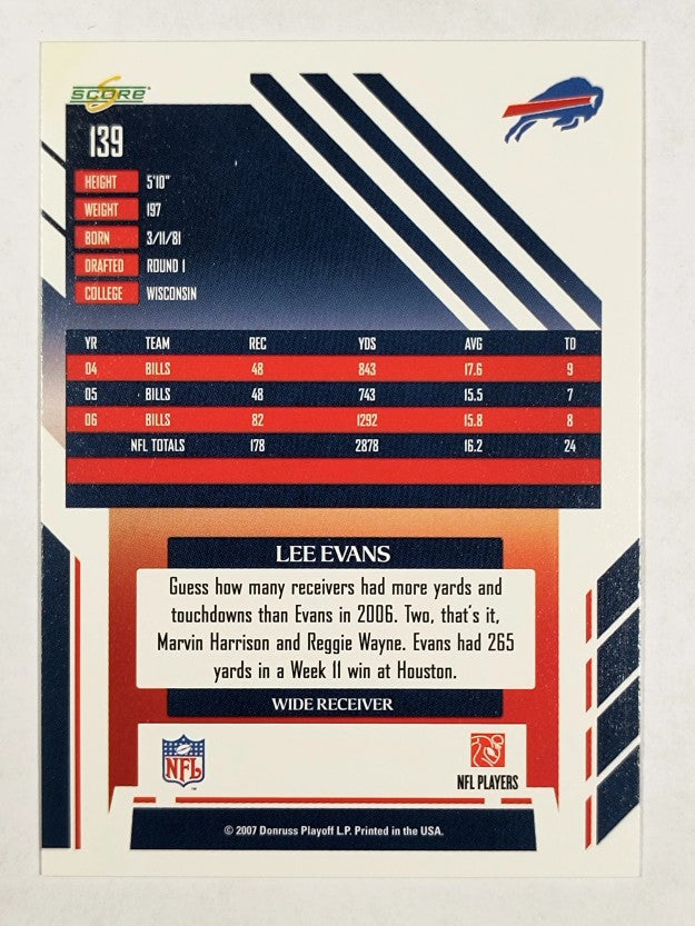 2007 Score #139 Lee Evans