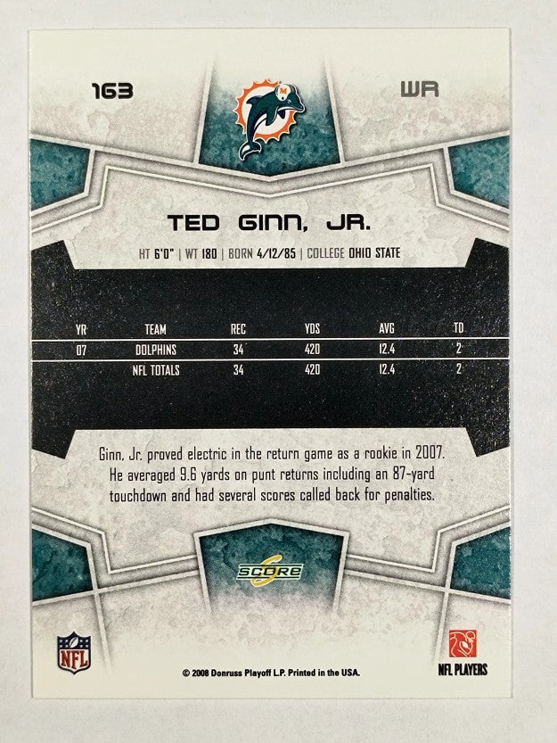 2008 Score #163 Ted Ginn Jr.