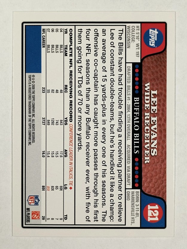 2008 Topps #121 Lee Evans