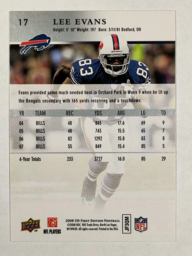 2008 Upper Deck First Edition #17 Lee Evans