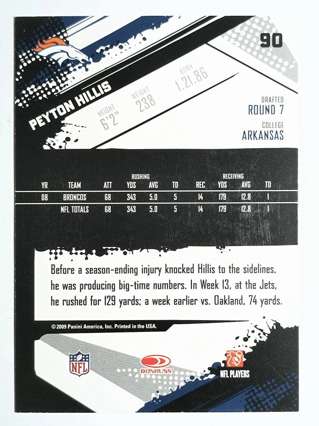 2009 Score #90 Peyton Hillis
