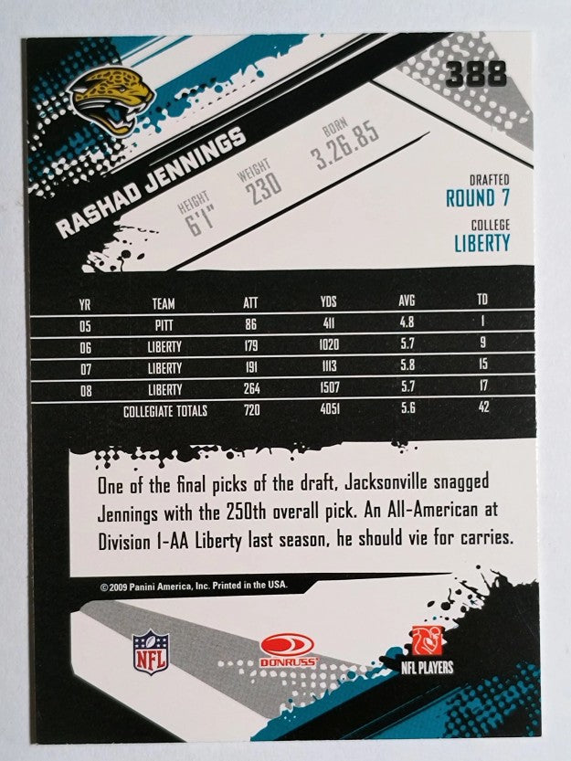 2009 Score #388 Rashad Jennings RC