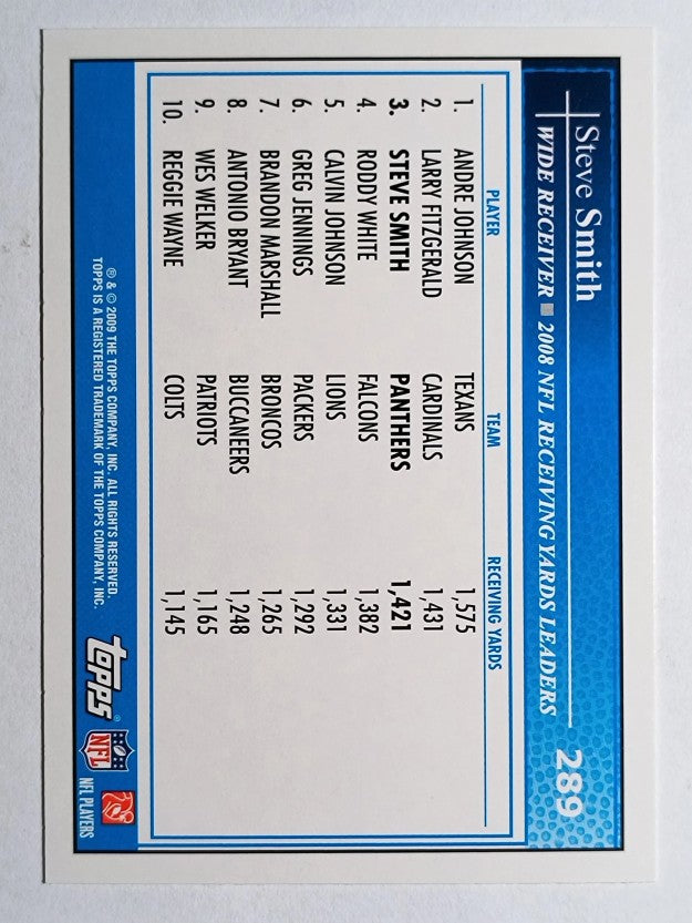 2009 Topps #289 Steve Smith LL