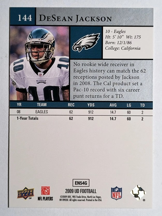 2009 Upper Deck #144 DeSean Jackson