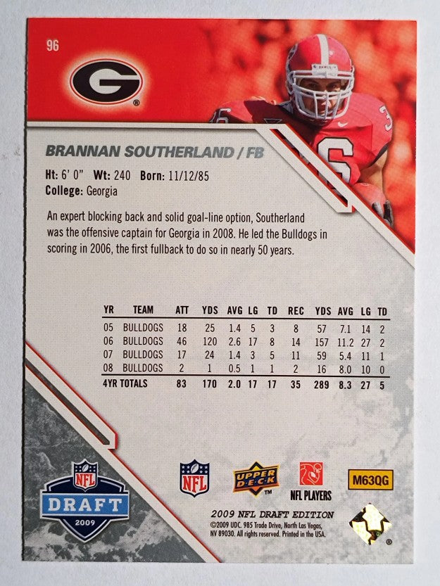 2009 Upper Deck Draft Edition #96 Brannan Southerland RC