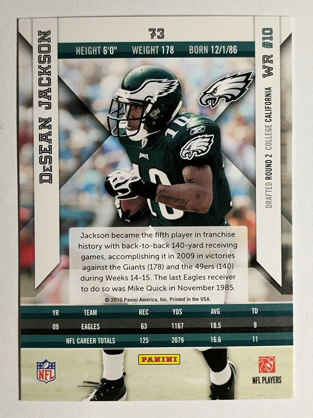 2010 Epix #73 DeSean Jackson