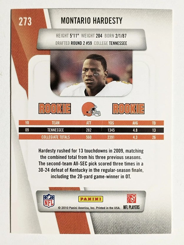 2010 Prestige #273 Montario Hardesty RC