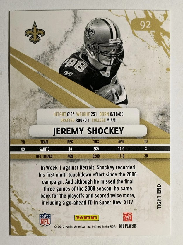 2010 Rookies and Stars #92 Jeremy Shockey